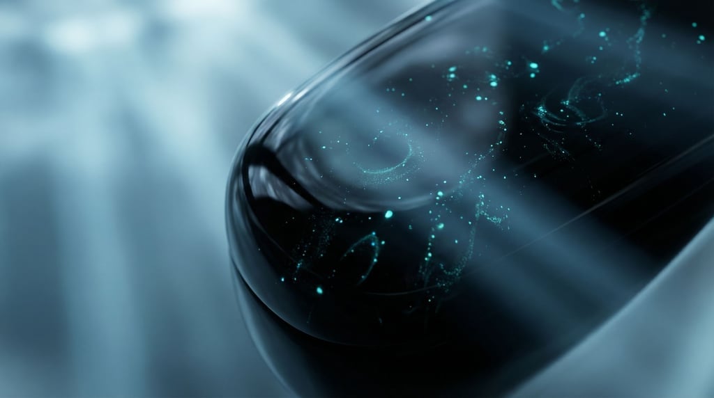 Underwater cave scene, bioluminescent organisms dotting the walls (eziyfsik)