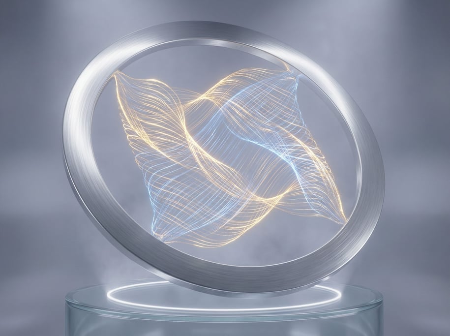 Threads weaving themselves into fabric in real-time, the loom invisible (link)