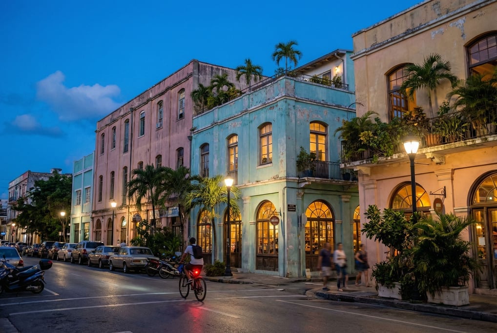 Converted warehouse lofts in a tropical neighborhood