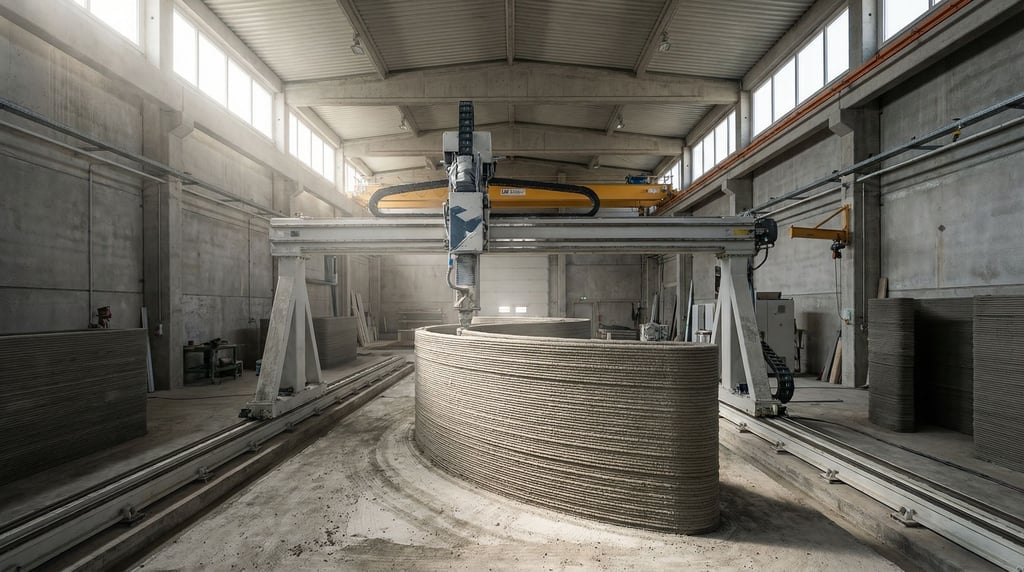 A large-scale architectural 3D printing facility