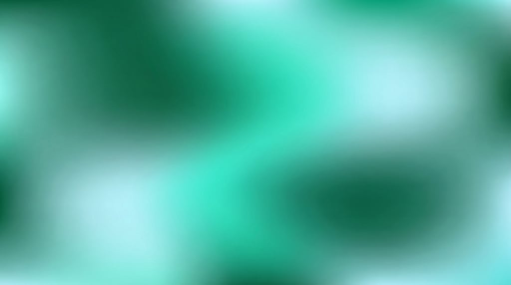 Mesh gradient digital art, rich jade green blending with turquoise and aquamarine blue