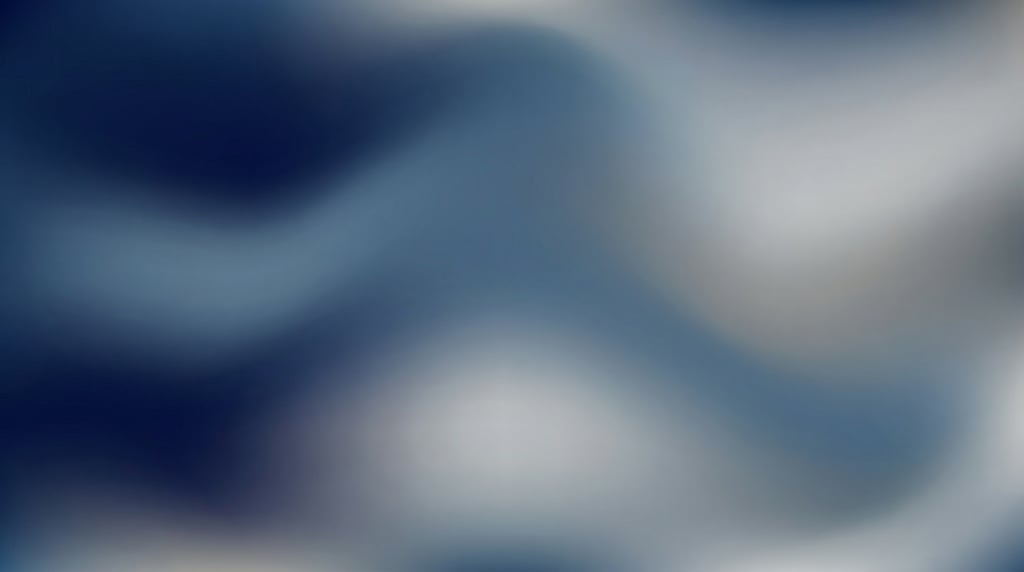 Luminous mesh gradient abstract, deep navy flowing into steel blue and silver grey