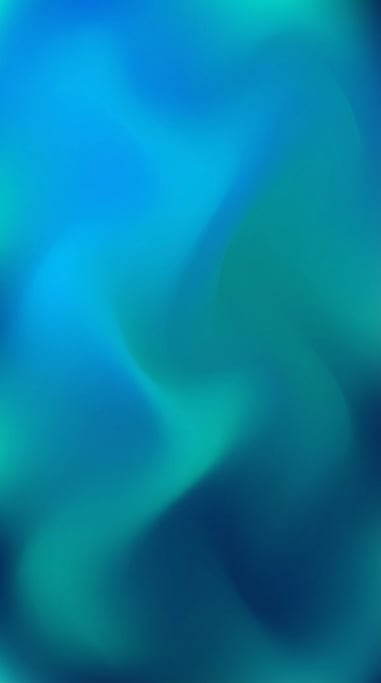 Flowing mesh gradient design, bright cerulean blending into ocean teal and deep marine blue
