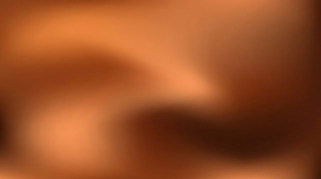 Abstract digital art, seamless mesh gradient with warm cinnamon melting into rich copper then transi