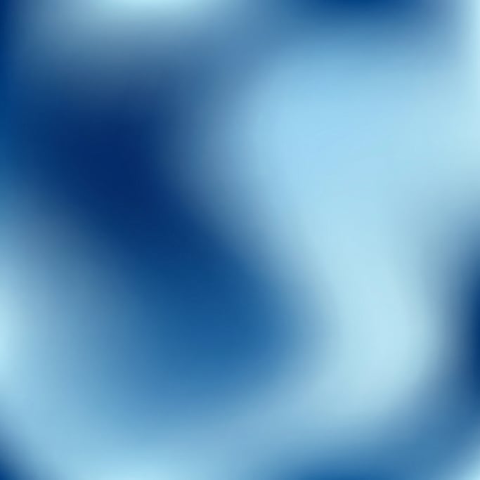 Luminous mesh gradient abstract, deep prussian blue flowing into soft cerulean and pale sky blue