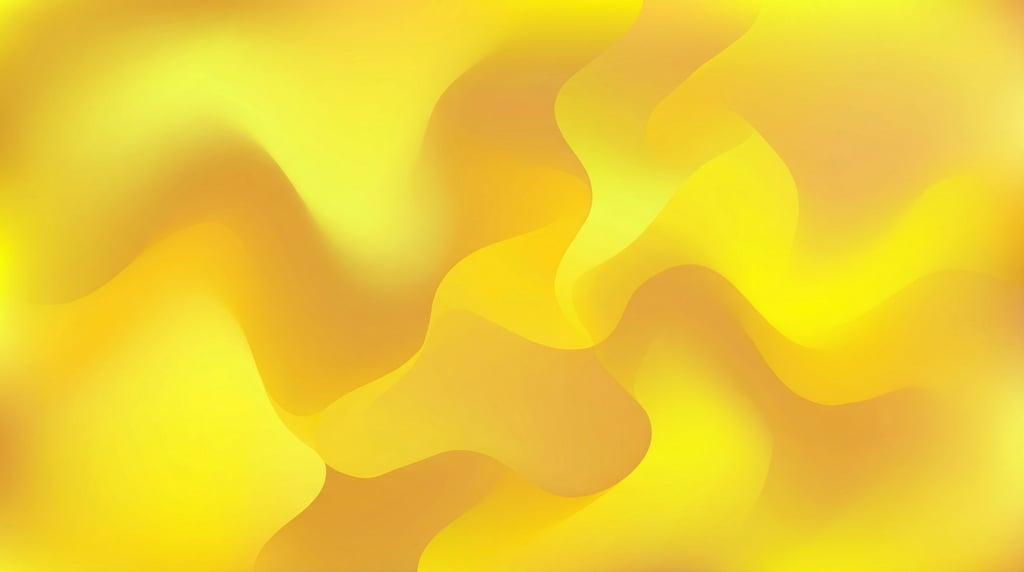 Mesh gradient digital art, bright lemon yellow blending with warm sunflower gold and soft amber