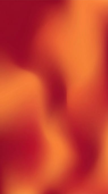Luminous mesh gradient abstract, deep carmine red flowing into hot orange and bright tangerine