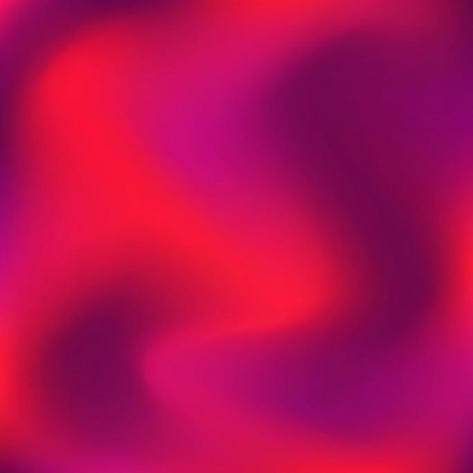 Flowing mesh gradient design, bright hibiscus red blending into warm fuchsia and deep berry