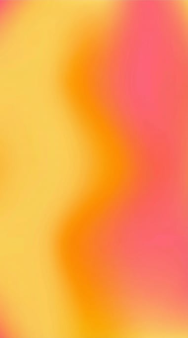 Ultra-smooth mesh gradient, warm daffodil yellow dissolving into bright orange and vivid coral