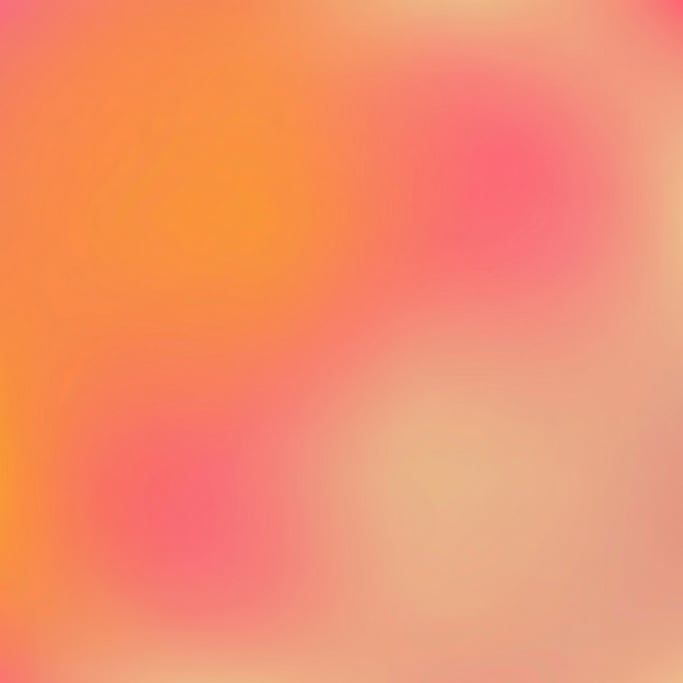 Abstract digital art, seamless mesh gradient with warm tangerine melting into bright coral then tran