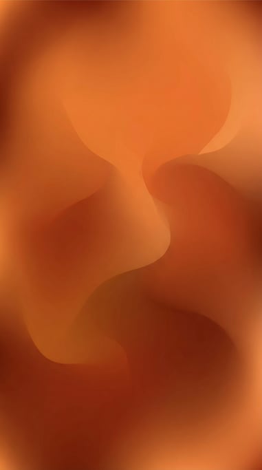 Seamless mesh gradient design, warm persimmon orange melting into deep rust and rich cinnamon