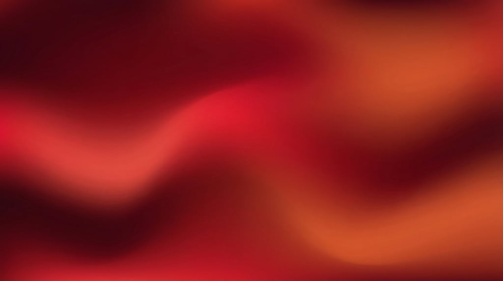 Mesh gradient digital art, deep oxblood blending with bright cherry red and warm brick