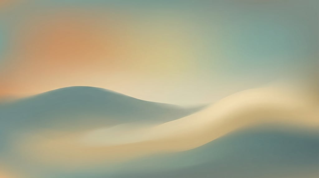 Contemplative gradient landscape abstract
