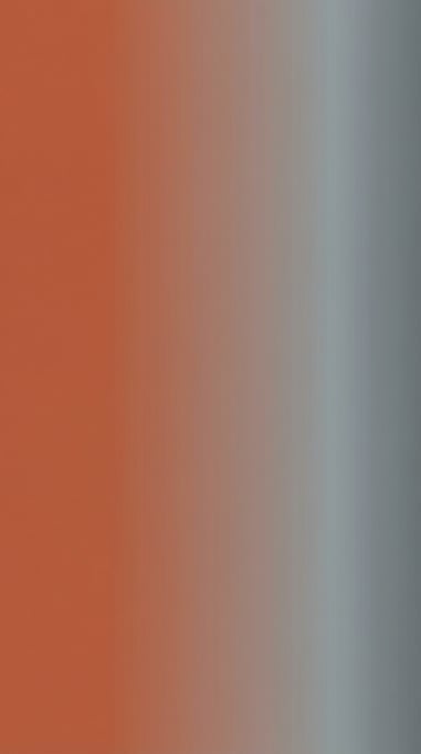 Clean simple gradient, warm terracotta smoothly blending into cool steel grey