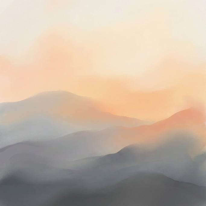 Ethereal gradient landscape abstract