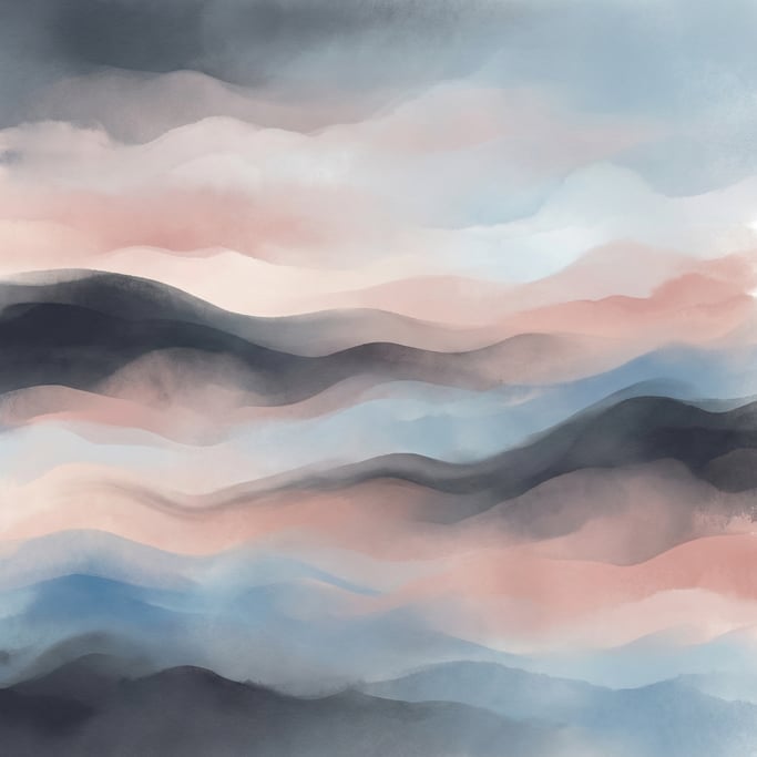Ethereal atmospheric gradient art