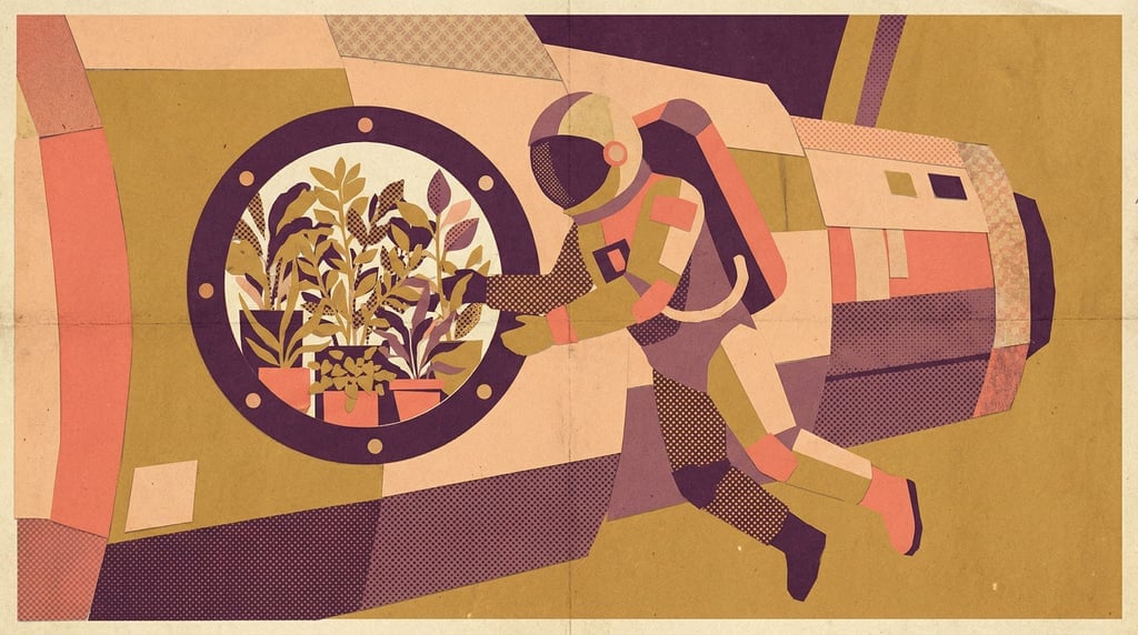 An astronaut floating outside a space station (sgtvpvl9)