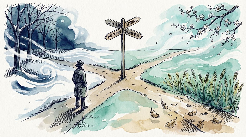 A person standing at a literal crossroads in a field (gilq9w8u)