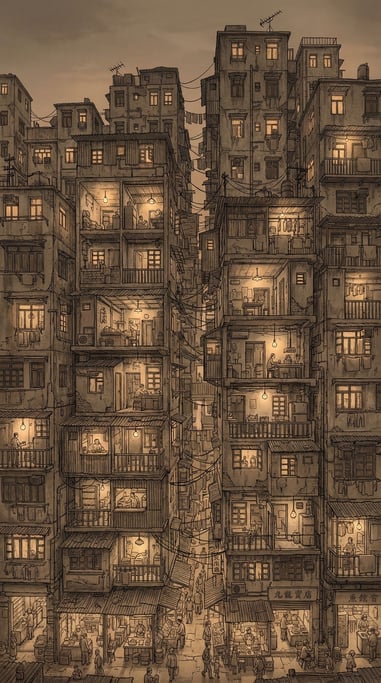 Towering and impossibly dense