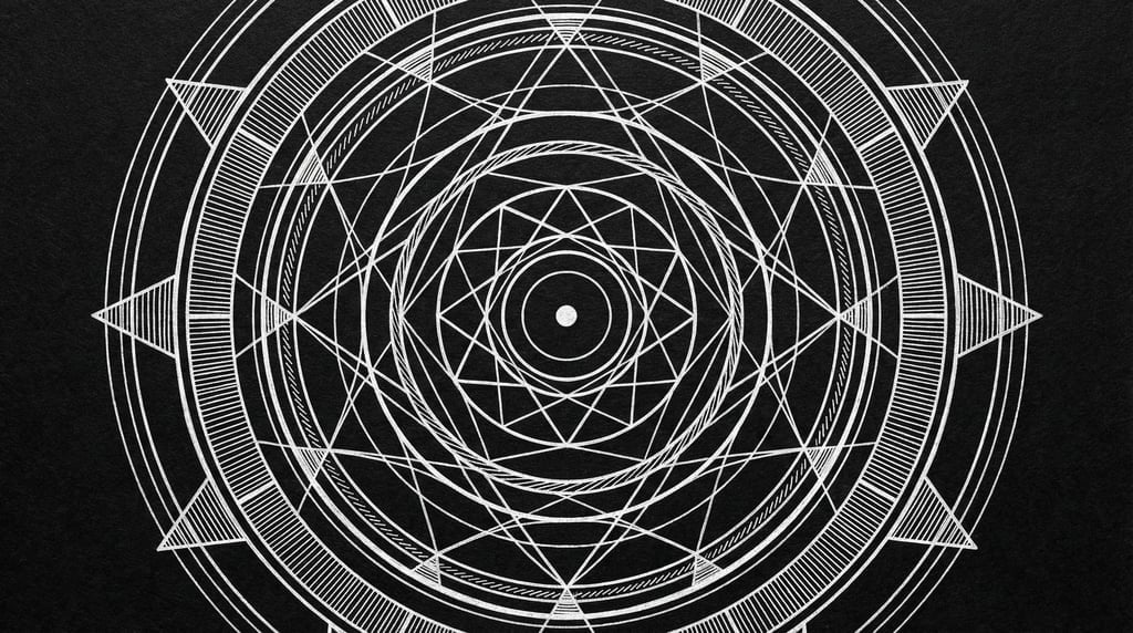 An intricate sacred geometry mandala