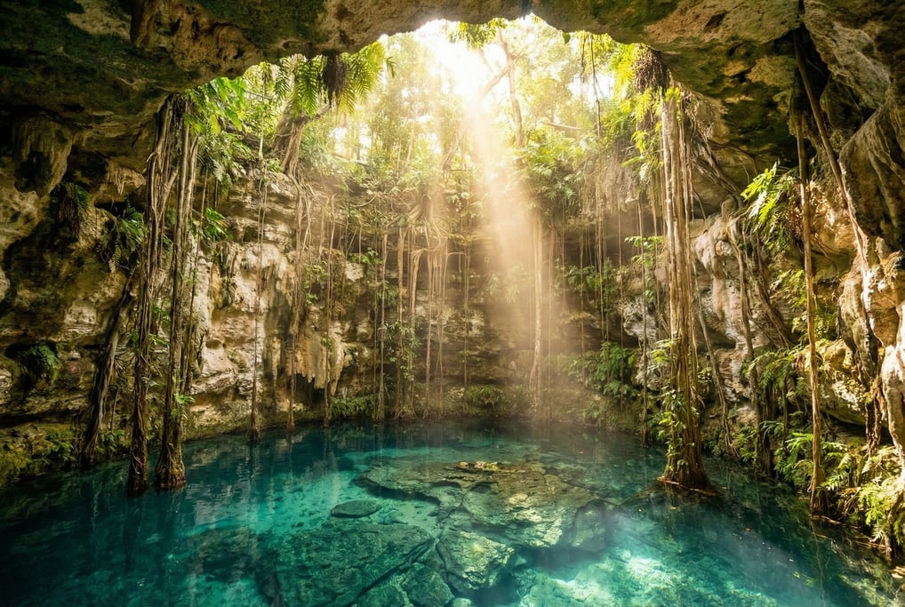 A cenote in the Yucatan