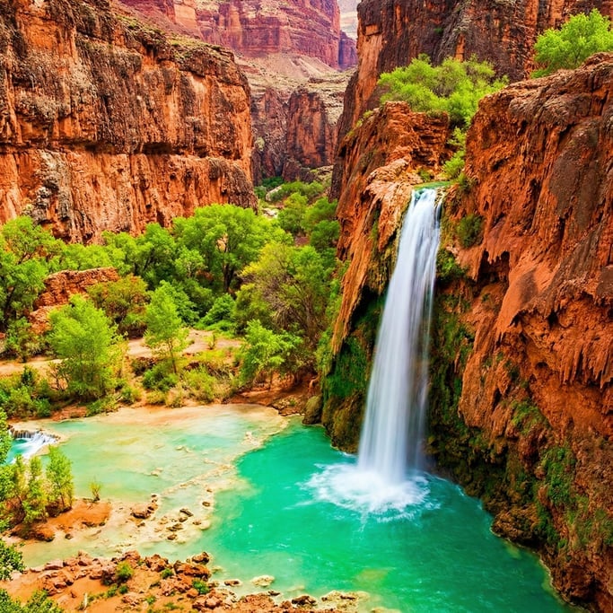 Havasu Falls in the Grand Canyon