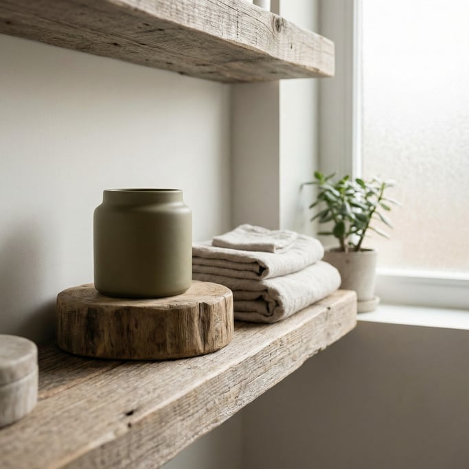 Wide-mouth jar in matte olive, single on a pedestal