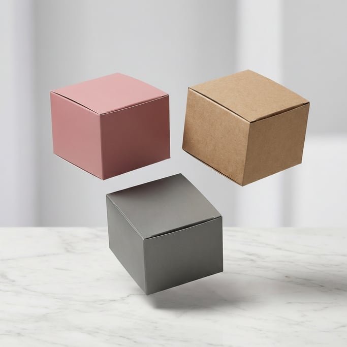 Premium product box, single box floating with shadow below