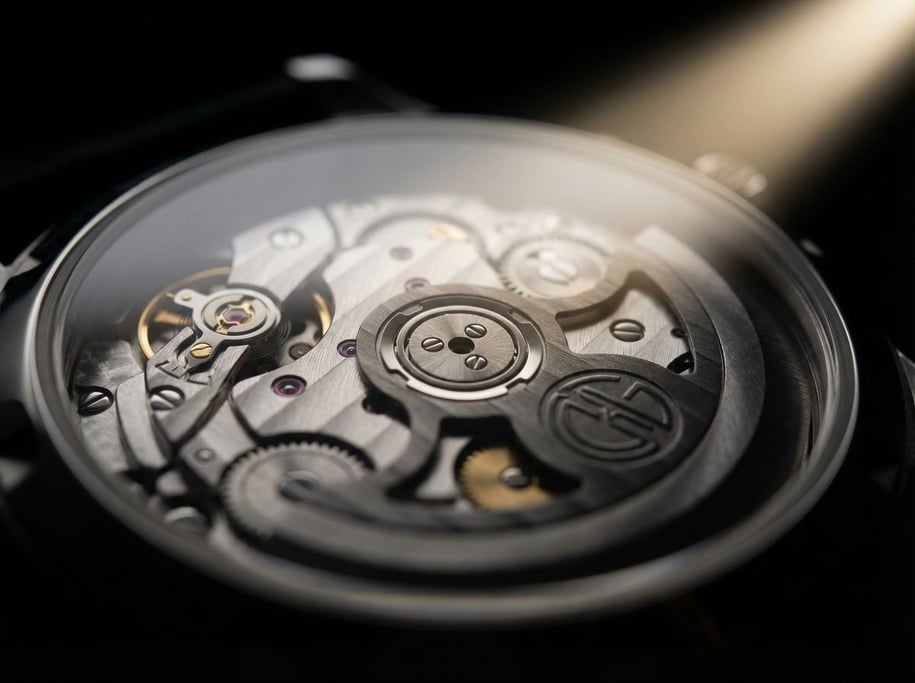 Through a sapphire crystal caseback