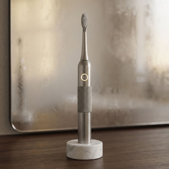 A concept electric toothbrush in premium materials
