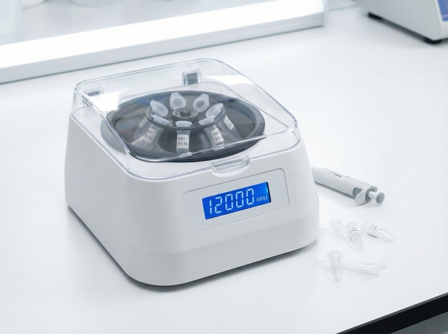 A concept desktop centrifuge for home lab use