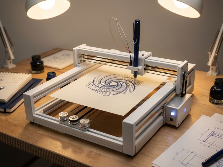 A concept pen plotter in desktop size