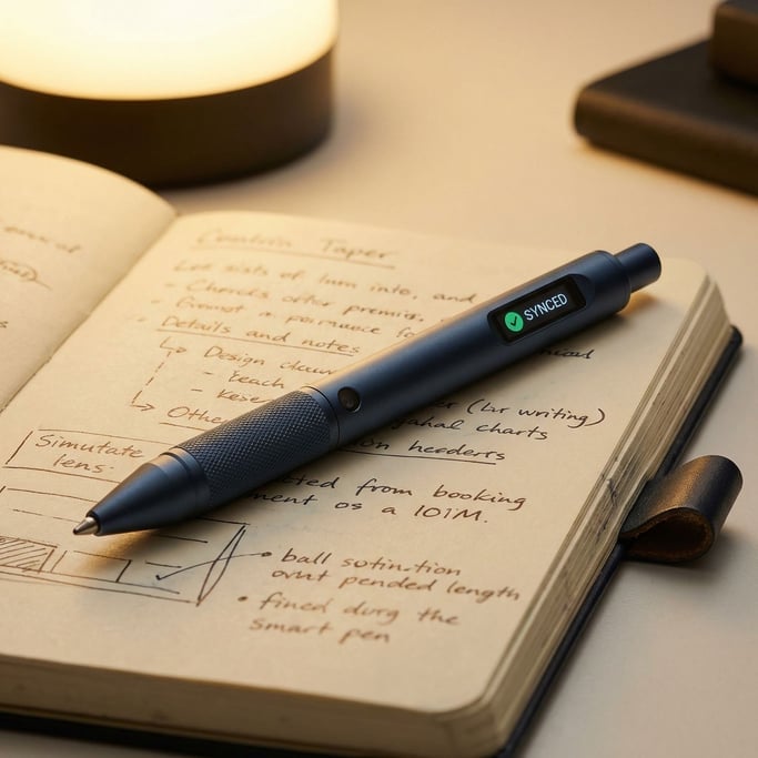 A concept smart pen that digitizes handwriting in real time
