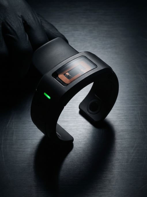A concept wrist-mounted biometric scanner for access control