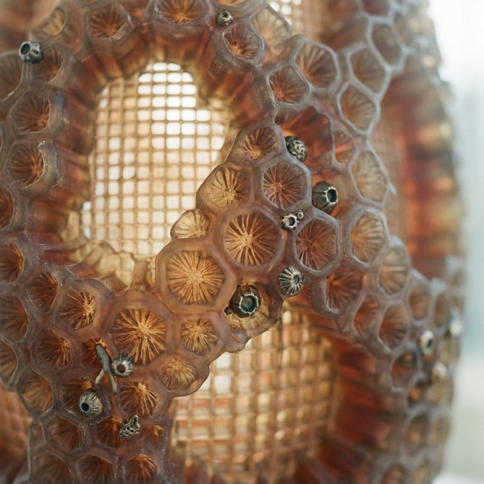 Detail photograph of Coral reef surface in macro