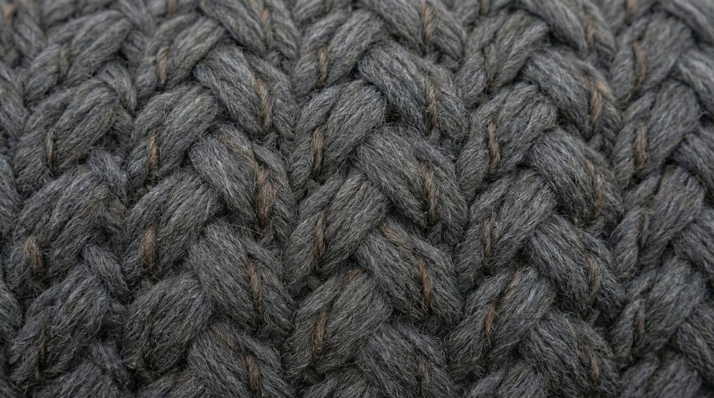 Charcoal-grey alpaca fiber in dense crimped waves filling the frame