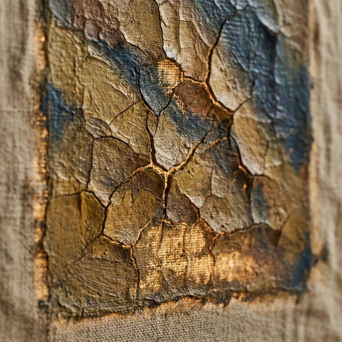 Detail photograph of Cracked oil painting surface (mrsgxjqh)