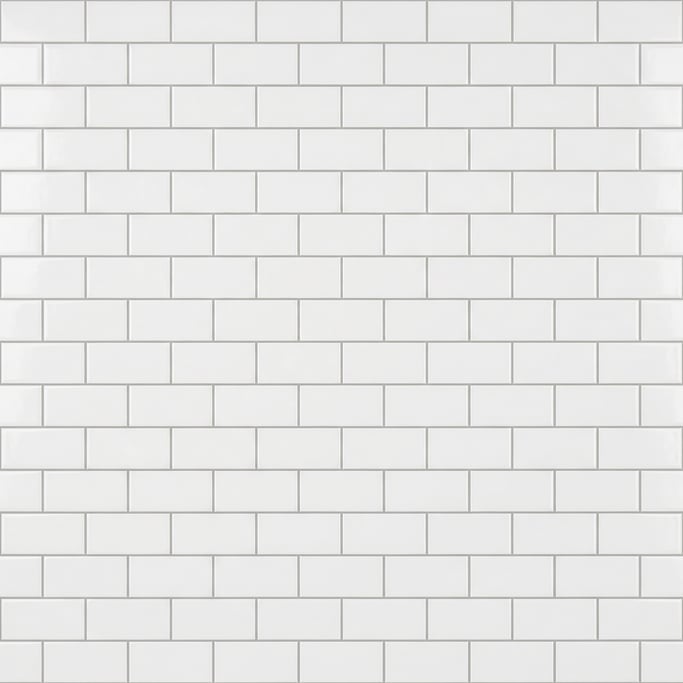 Seamless tileable texture of white subway tile