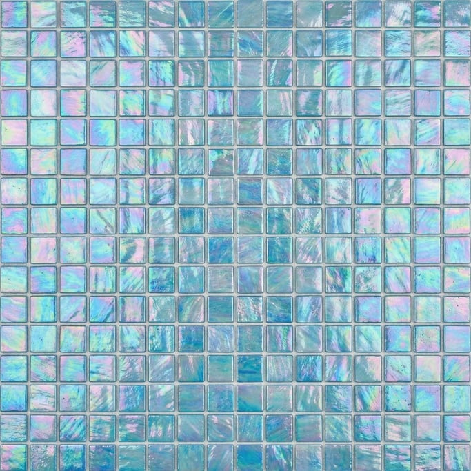 Seamless tileable texture of mosaic tile in iridescent