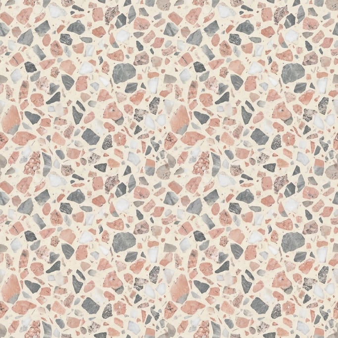 Seamless tileable texture of terrazzo in cream