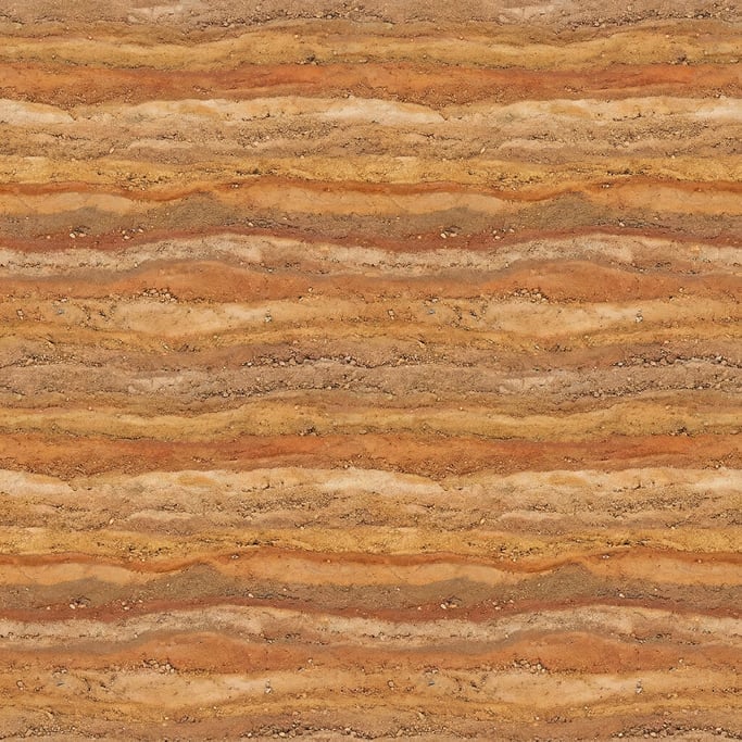 Seamless tileable texture of rammed earth