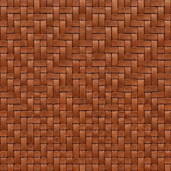 Seamless tileable texture of woven leather strips