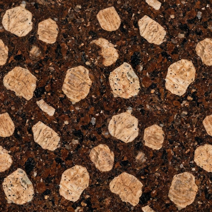 Seamless tileable texture of Baltic Brown granite