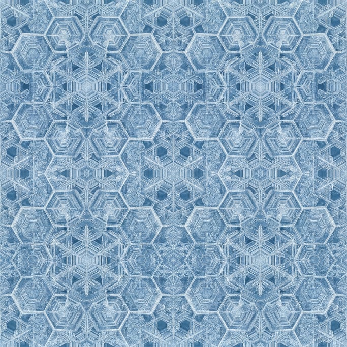 Seamless tileable texture of ice crystals
