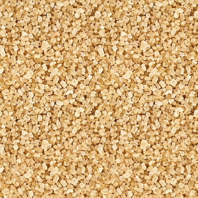 Seamless tileable texture of raw cane sugar