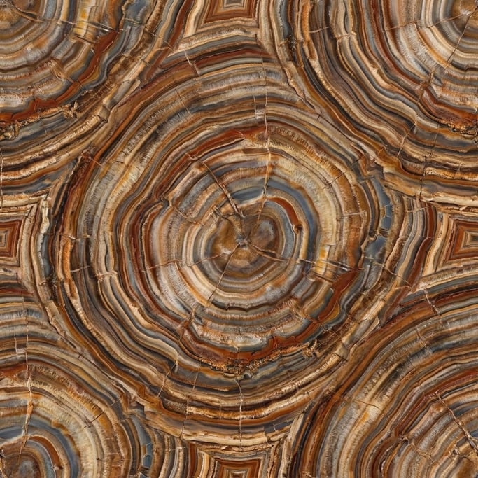 Seamless tileable texture of petrified wood