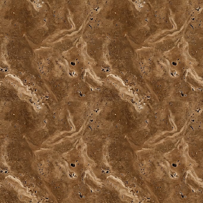 Seamless tileable texture of travertine in noce