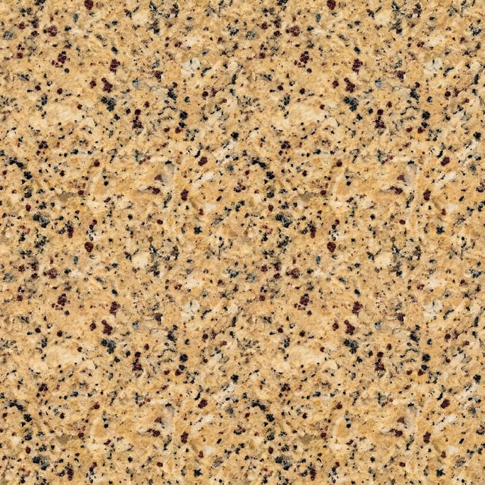 Seamless tileable texture of Santa Cecilia granite, warm golden granite with burgundy, black