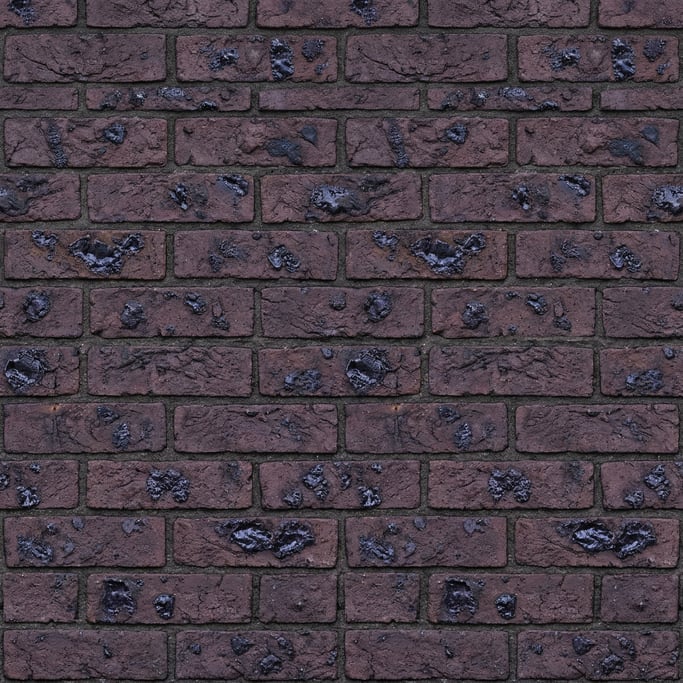Seamless tileable texture of clinker brick