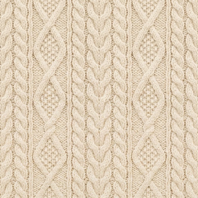 Seamless tileable texture of cable knit